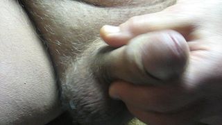 66yrold Grandpa &92 cock close uncut wank jackoff stroke old