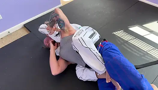 Lora Cross V Andy Savage Sex Wrestling