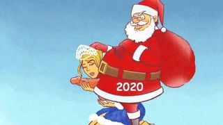 Frohes neues Jahr! 2021! Porno-Cartoon