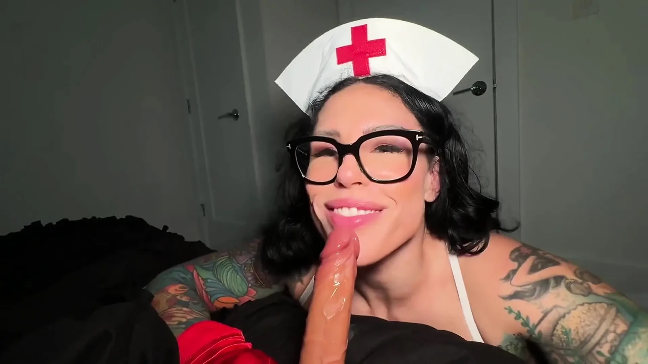 Naughty Nurse Bianca Bailee POV Dildo Fucking Pt in Room 69