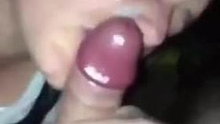 Emily sucking cock after work (old video)