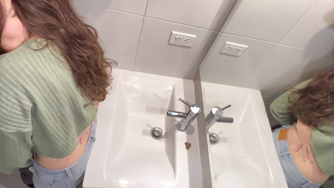My friend encourages me by giving me her long fingers in my wet vagina