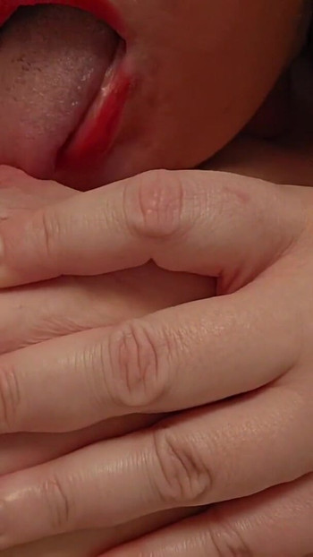 Powerful moment from "BBW Belly and Huge Titty Play"