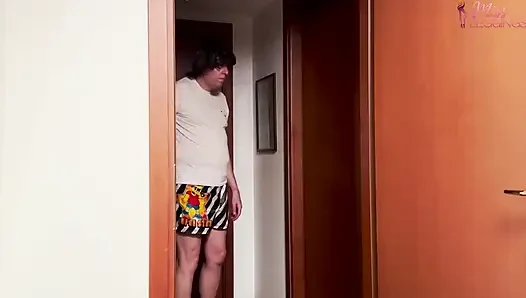 Stepson Eavesdrops on Stepmom's Screams of Pleasure Eager to Cheat on Her Husband