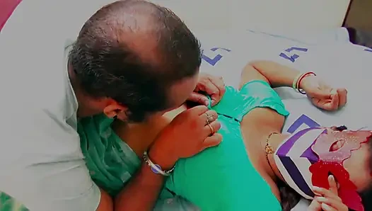 Devar fucked his bhabi when she was taking rest on aBed.