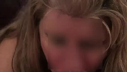 Wife riding dildo and handjob