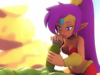 Shantae мастурбує 3d!