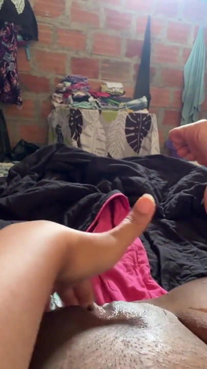Guys left me alone at my grandparents' house, I wish one of you was around and came in to fuck me before someone comes along | Clip 3