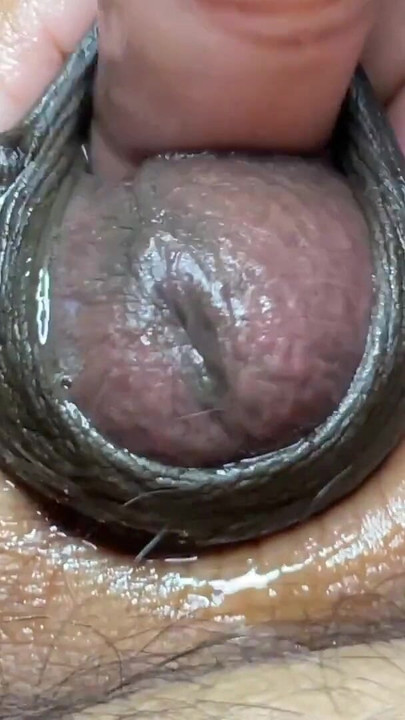Iconic moment from "Guy masturbating by rubbing the head of the dick and fingering it like a pussy"