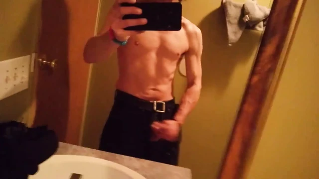 Stroking my cock for you