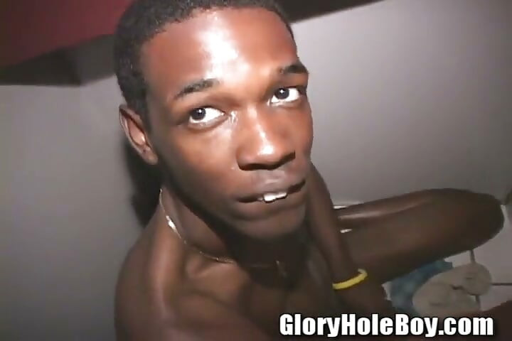 Goofy Black Boy Sucking Fucking Dicks White and Black in Nasty Ass Glory Hole!