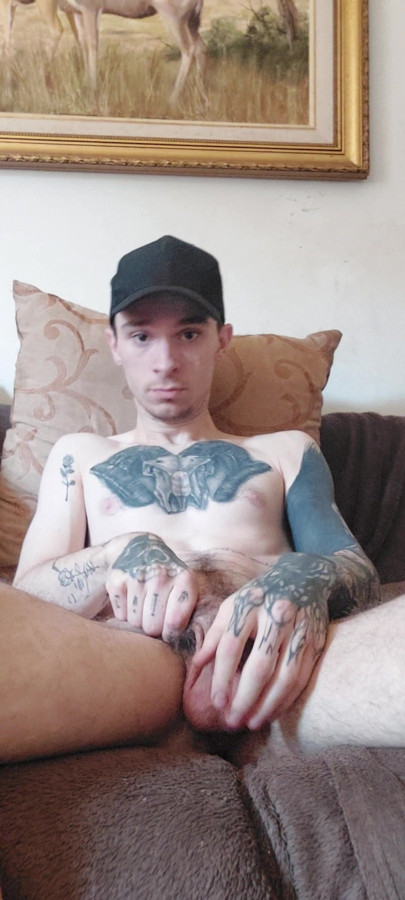 Tatted and slightly hairy