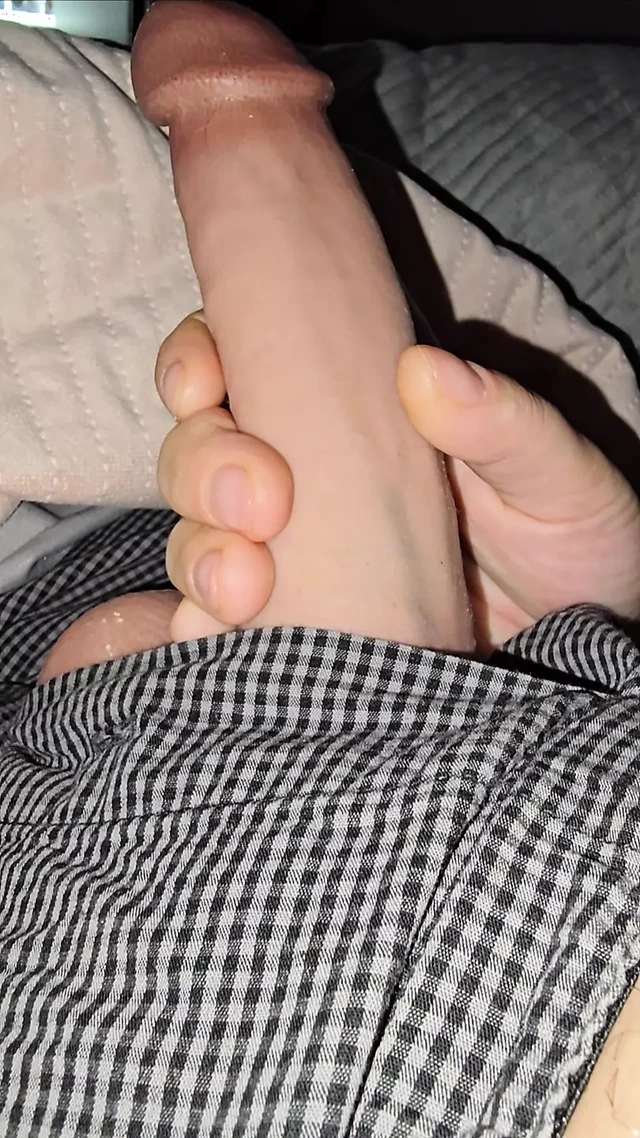 Step mom pulled out step son dick with balls and handjob his big dick