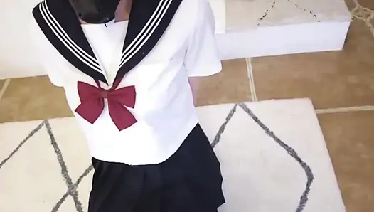 Dressed in Jk Clothes Is Restrained and Whipped