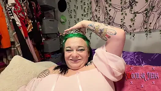 Alternatif prenses lezzetli havoc elbisesine boşalıyor