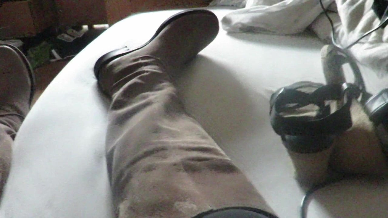 cum in new boots