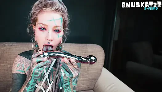Extreme Anal Solo Silver Toy Prolapse Play