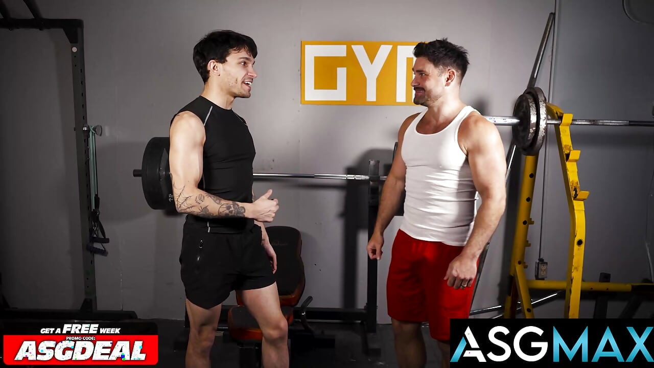 NEXT DOOR STUDIOS - Sweaty Personal Training Ends with Hardcore Gym Railing & Massive Cock
