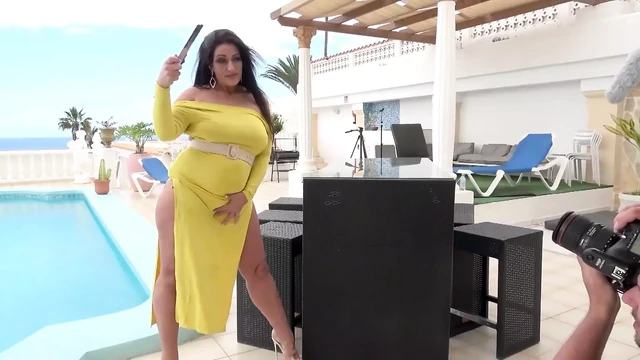 Sexy Babe with Huge Natural Tits Photographed and Fucked Hard Compilation