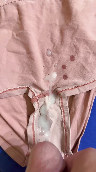 Cum on wife’s panties 45