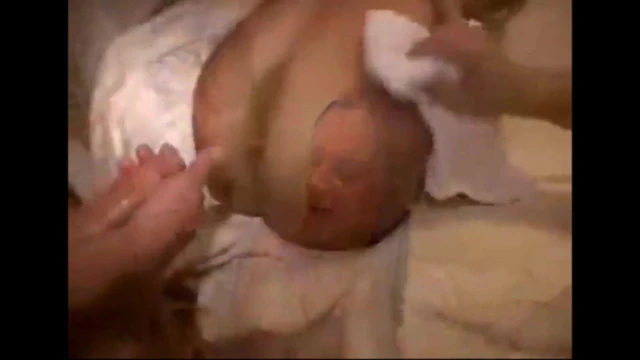 Awesome cumshot right in the eye of a gorgeous MILF