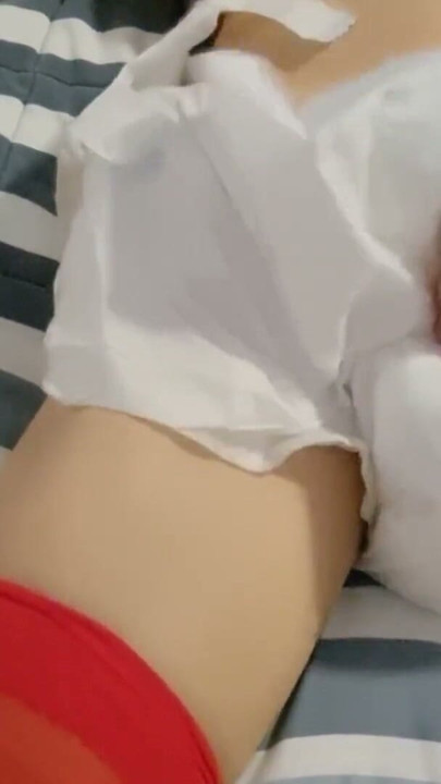 ABDL Diaper Skinny Twink Boy Cumming For Daddy | Clip 1
