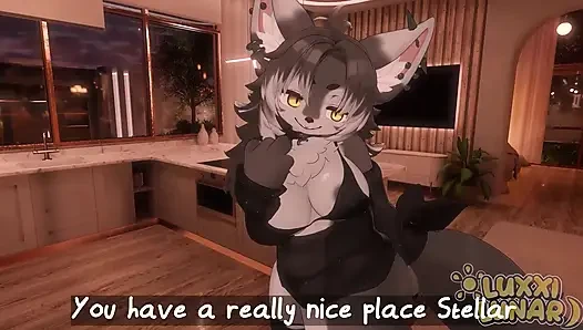 Bakış açısı azgın foxy furry kız sadece sarılmak istediğini söyledi... GFE Roleplay