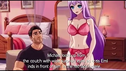 Step daughter wear stepmom lingerie to seduce stepdad