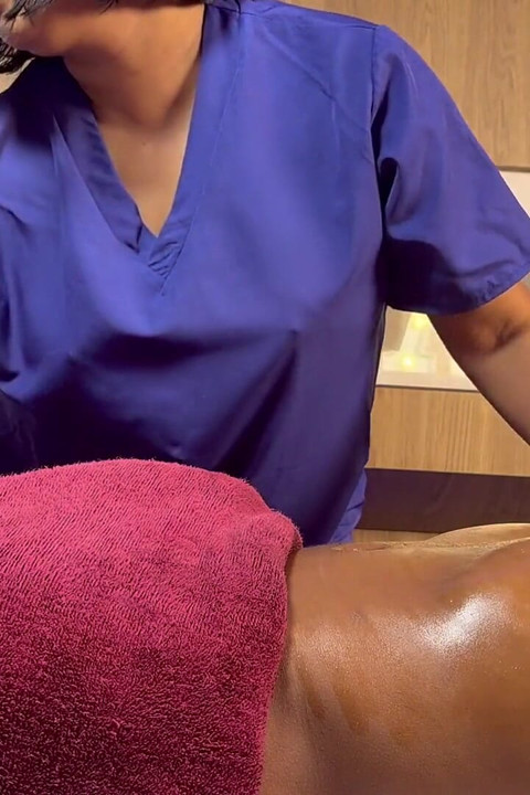 Happy Ending Massage for a Lucky Fan!