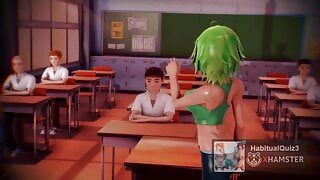 Mmd sex dance durante la fiesta al aire libre 3d hentai