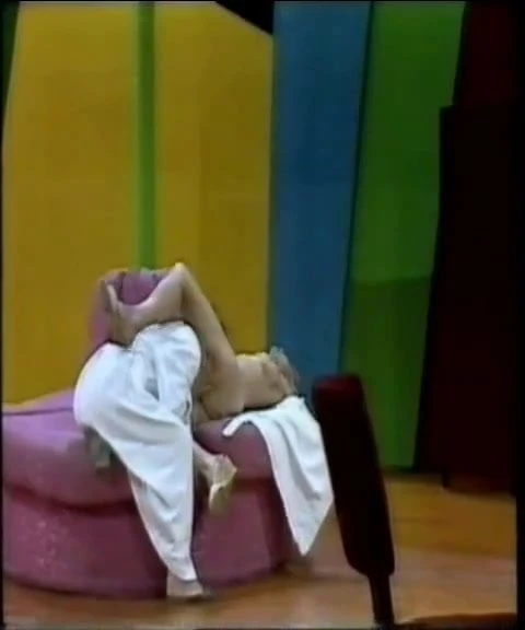 Susanne Lothar nude on stage with saggy tits