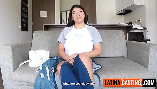 Büyük doğal memeli bu kiliseye gidiyor amatör Asyalı latin asla aldatmayacağını söyledi... sonunda bana bindi