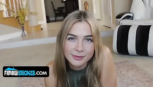 Natural Titted Thick Stepsister Blair Williams Takes Creampie From Horny Stepbro