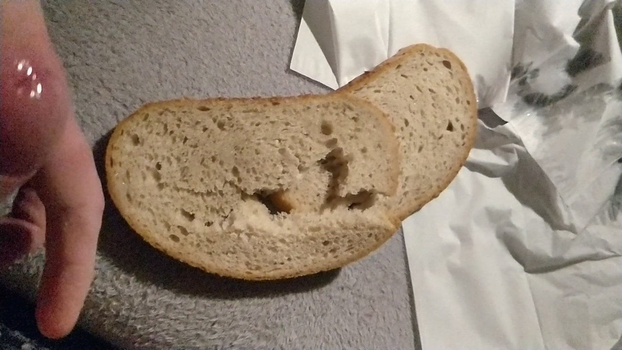 Cum on bread