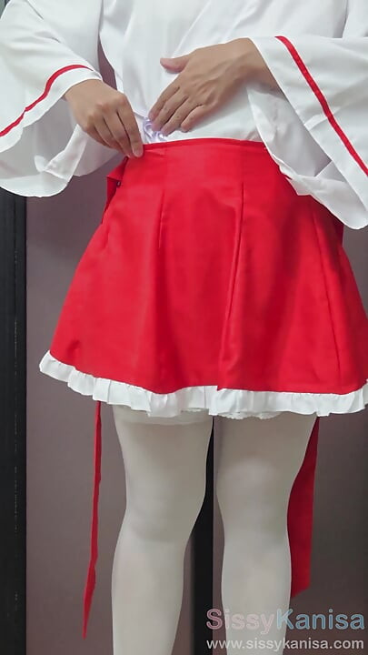 Σίσσυ Κανίσα Κοντή Φούστα Miko Cosplay Ep1: Get Dressing