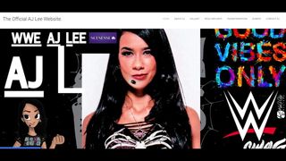 AJ Lee shows her official website!