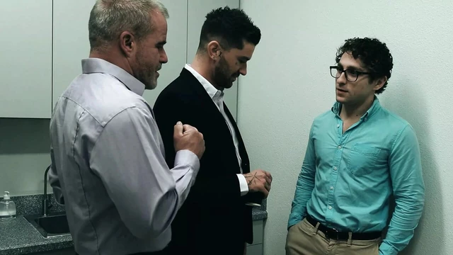 Hard Threesome With Stepdad At Work - DisruptiveFilms