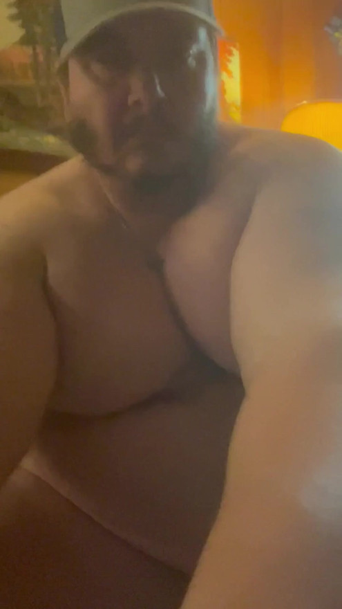 Massive Handsome Muscle Chub Nudist Posing & Playing With His Pole | Clip 1