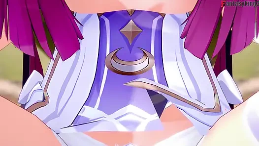 Columbina blowjob - Genshin Impact