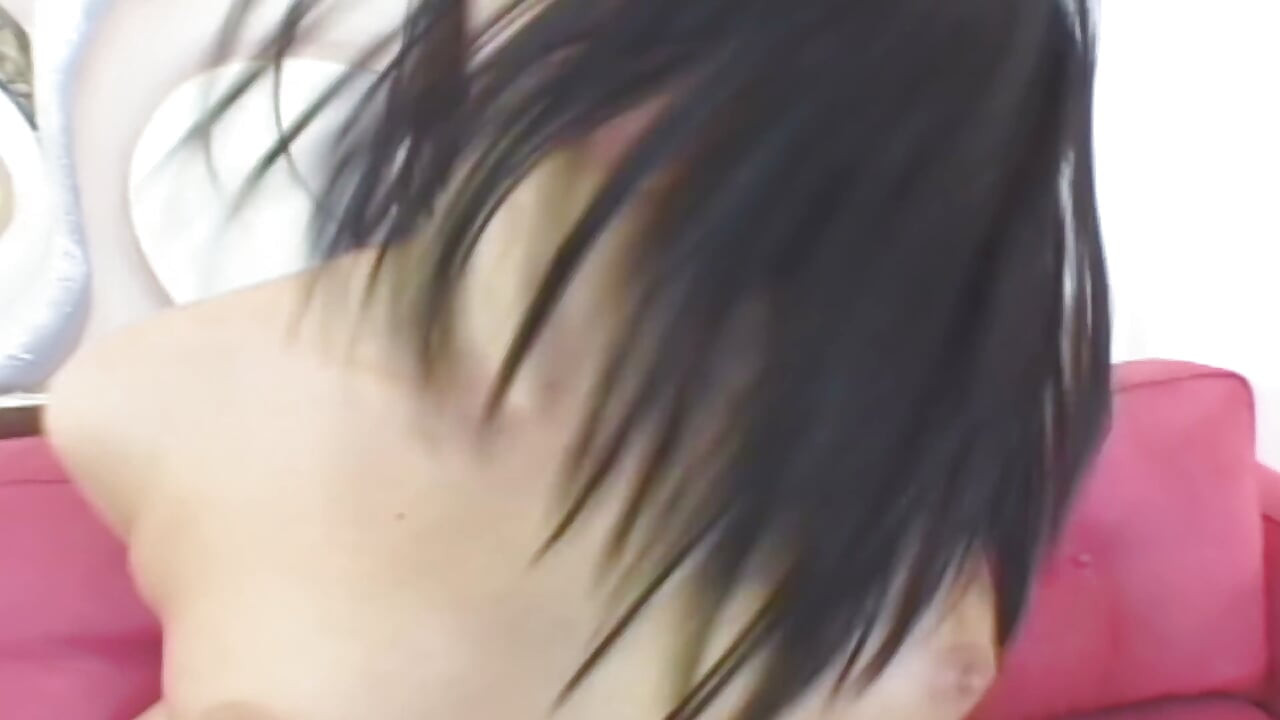 Belly Piercing Brunette Rides Him on the Pink Sofa - Slim Body Fucked Close-up