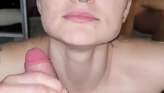 Romantic Blowjob with Love, Balls Licking