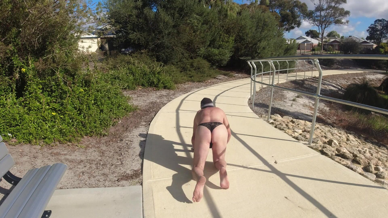 Straight Married Guy is Trained Outdoors