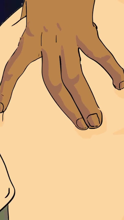 Iconic moment from "Tempting Big Ass Ebony African Fucked by Long Curved Black Dick (Hentai Uncensored)"