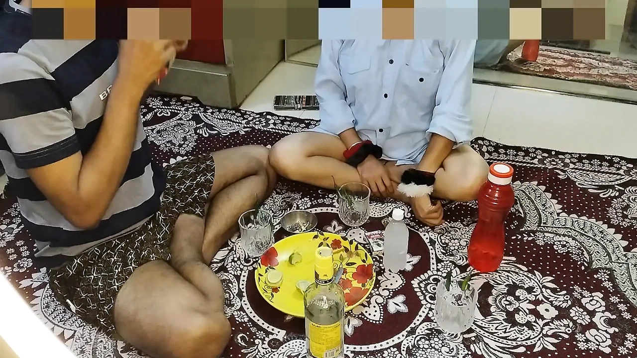Desi bhabhi enjoy sex with friends drink alcoho