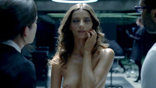 Angela Sarafyan scena lesbo nuda in Westworld Scandalplanet