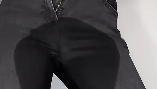 Omorashi Girl Wetting Her Jeans On Purpose: Got Desperate With Huge Bladder Bulge To Piss My Pants For You