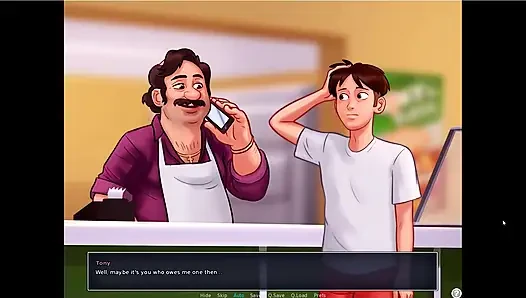Summertime saga - Eva had her baby ... Johannes fucked Maria while tony was there