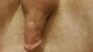 Deep anal dildo belly bulge