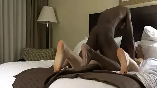 Hot Wife Fucks Huge BBC In Hotel While Hubby Is at Home