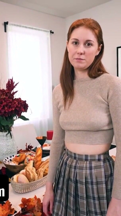 Two Bickering Horny Step Siblings Have To Share A Room During Thanksgiving - SisLovesMe | Clip 2